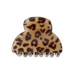 BLACK COLOUR BCKaz Small Hair Claw in Creme Leo