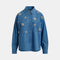 ESSENTIEL ANTWERP Konnection Rhinestone Shirt in Aquamarine