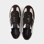KENNEL & SCHMENGER Pop Suede Sneakers in Dark Brown/Cream