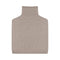 QUINTON & CHADWICK Funnel Neck Lambswool Poncho in Taupe
