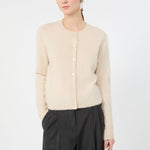 WEEKEND MAX MARA WKDEsposto Wool and Cashmere Cardigan in Ice