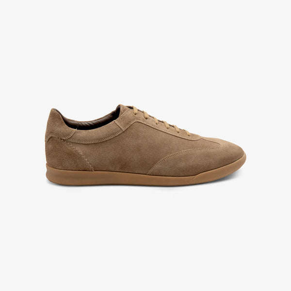 LOAKE Mayfair Suede Smart Trainers in Flint