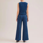 CEFINN Wyatt Corduroy Waistcoat in Blue