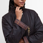 BARBOUR Evette Wax Jacket  in Rustic/Muted Tartan