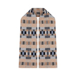 QUINTON & CHADWICK Brushed Block Scarf in Fossil