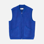 UNIVERSAL WORKS Zip Waistcoat in Blue