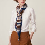 MOISMONT Elly No218 Stripe Scarf in Joker Comedia