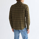 WRANGLER Western Check Shirt in Olive Night