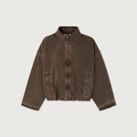 AMERICAN VINTAGE Oshow-B Bomber Jacket in Stone Brown
