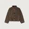 AMERICAN VINTAGE Oshow-B Bomber Jacket in Stone Brown