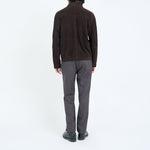 OLIVER SPENCER Shawcross Suede Jacket in Chocolate