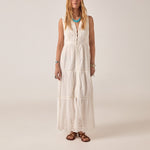 MAISON HOTEL Gino Sleeveless Dress in Bianco