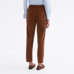 ROSSO35 Cord Trousers in Chestnut
