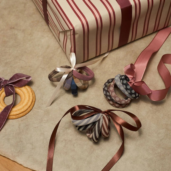 BLACK COLOUR BCLui Hair Elastics 5pcs Set in Multi Mix