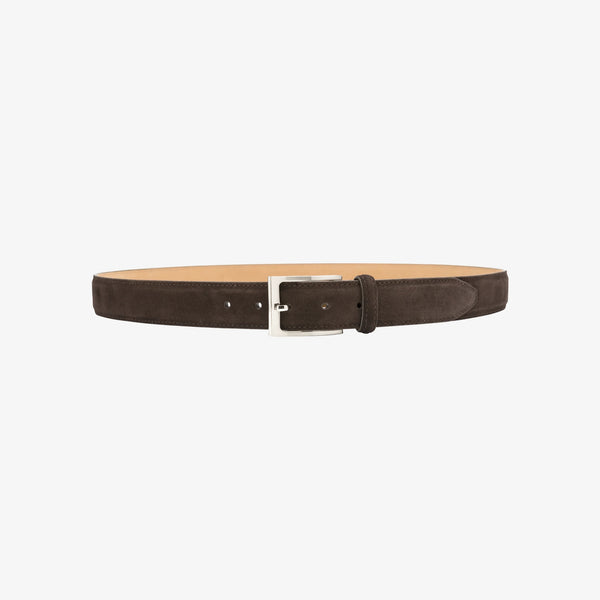 LOAKE William Suede Belt in Brown