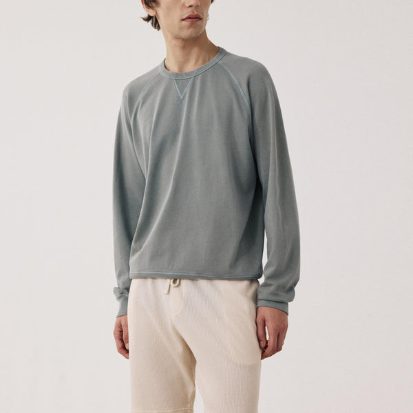 HARTFORD Light Fleece Sweatshirt in Army