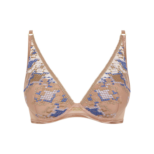 AUBADE Poetic Delights Shoulder Plunge Bra in Skyway