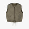 MARFA STANCE Parachute Silk Nylon Vest in Pale Olive/ Oyster