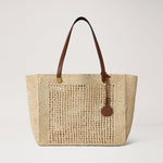 MULBERRY Crochet Tote  in Natural Crochet Raffia
