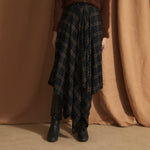 SOPHIE + LUCIE Panuelo Berlin Check Skirt in Brown