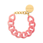 VANESSA BARONI Mini Flat Chain Bracelet in Watermelon Marble