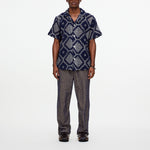OAS Trastevere Cuba Crochet Shirt in Navy