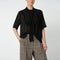 STELLA NOVA Chiffon Shirt with Tie Band in Black