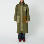 STELLA NOVA Quilted Parka Coat in Army