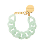 VANESSA BARONI Flat Chain Bracelet in Opaline Mint