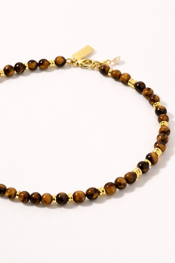 TALIS CHAINS Jaipur Choker in Tigers Eye