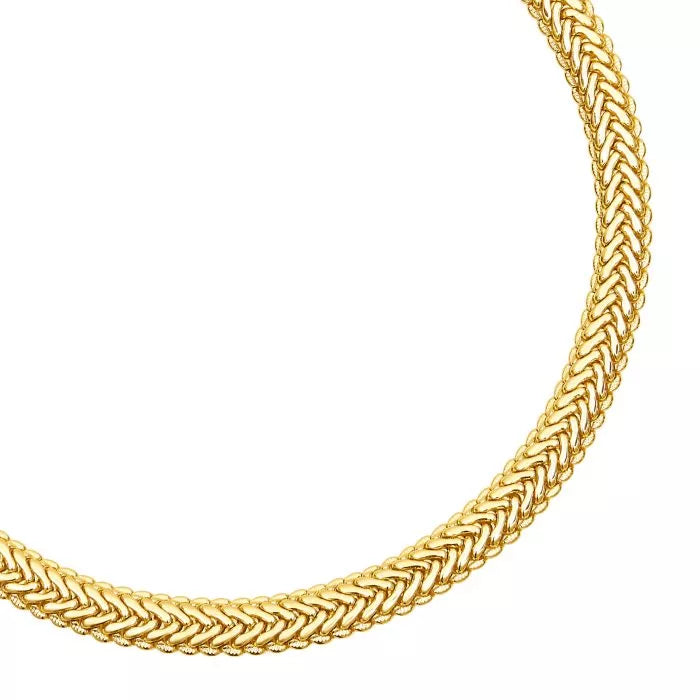 TALIS CHAINS Braided Mesh Choker in Gold