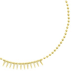 TALIS CHAINS CZ Spike Drop Necklace in Gold