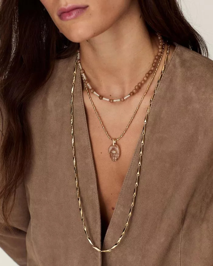 TALIS CHAINS Long Manhattan Necklace in Gold