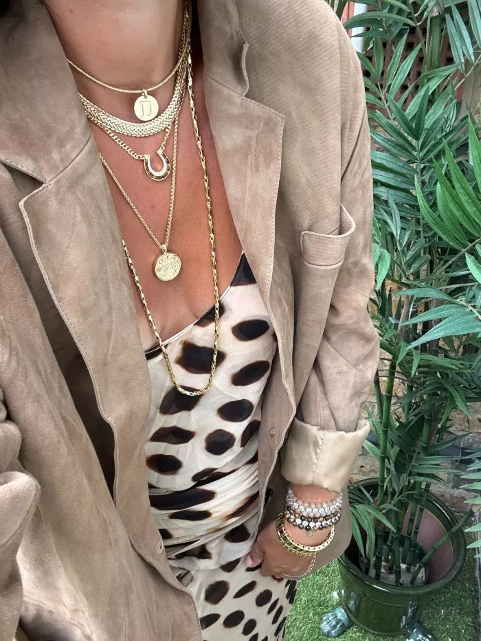 TALIS CHAINS Braided Mesh Choker in Gold