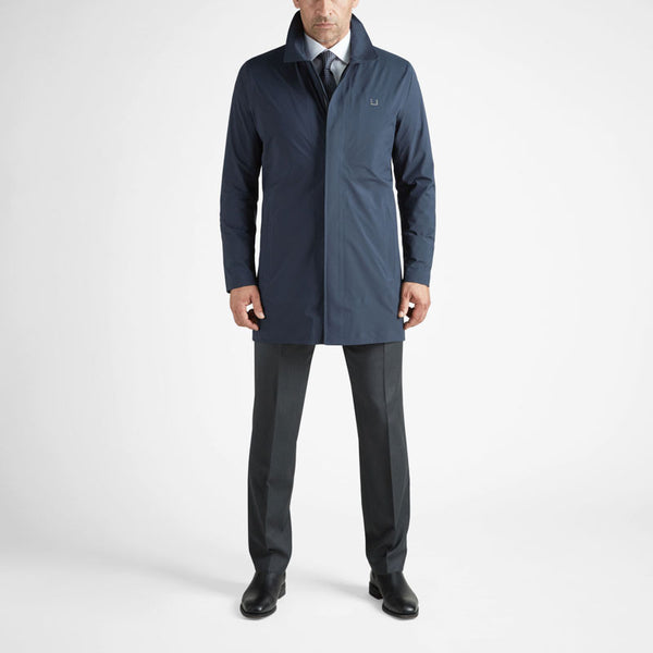 UBR Sky Fall Coat in Navy
