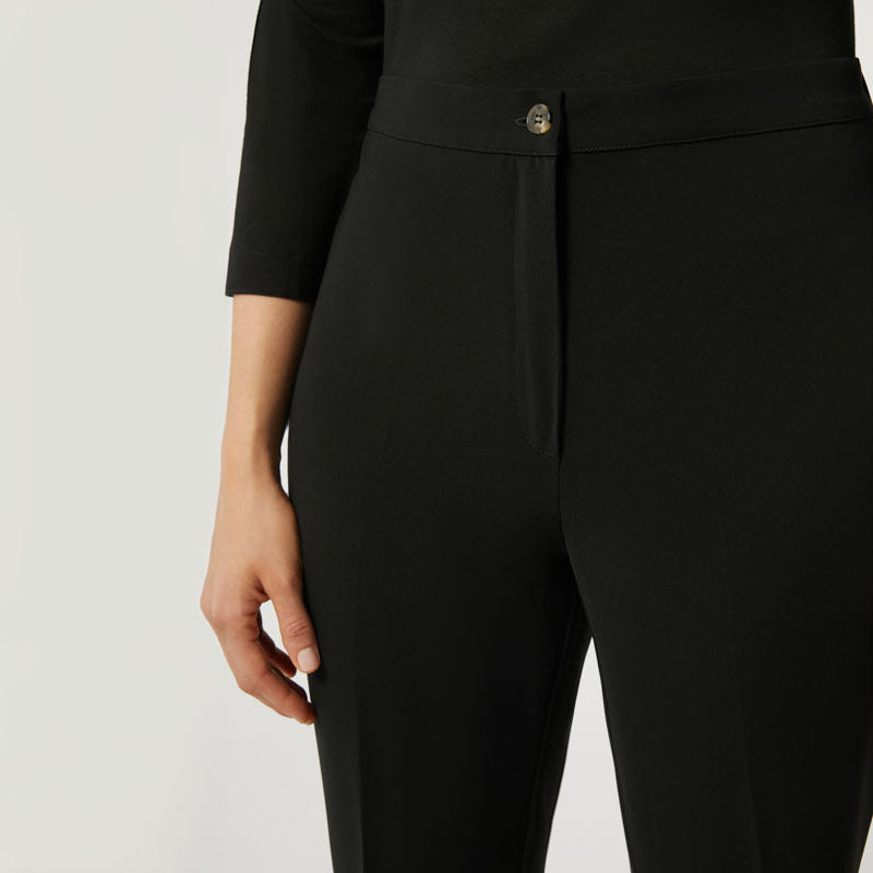 MARINA RINALDI Ravel Triacetate Cady Trousers in Black