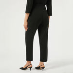 MARINA RINALDI Ravel Triacetate Cady Trousers in Black