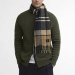 BARBOUR Yorklane Tartan Scarf in Birchwood Dress Tartan