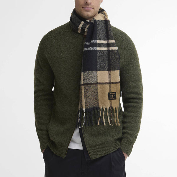 BARBOUR Yorklane Tartan Scarf in Birchwood Dress Tartan