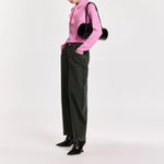 ESSENTIEL ANTWERP Kokos Colour Denim Barrel Leg Jeans in Dusty Green