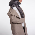 RINO & PELLE Tabita Leopard Print Hood Collar in Small Leopard