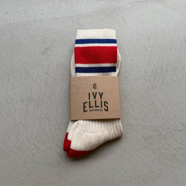 IVY ELLIS Mens Vintage Sport Socks in Kelly