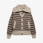 BARBOUR Burley Knitted Cardigan in Multi