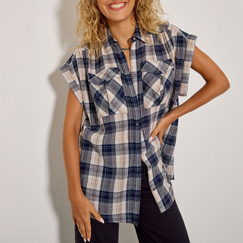 FIVE Clementine Chemise in Navy