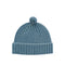 QUINTON & CHADWICK Angora Stripe Beanie Hat in Aqua/Teal
