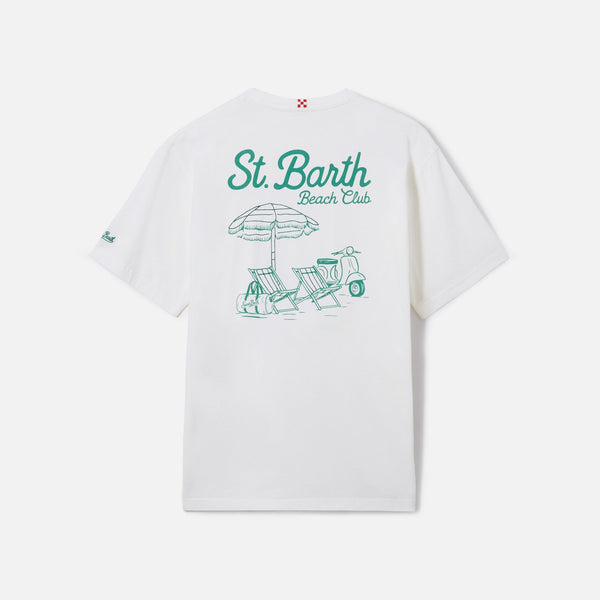 MC2 SAINT BARTH Portland Plage T Shirt in White