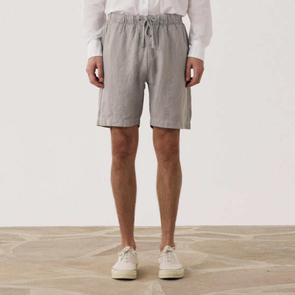 HARTFORD Joggy Linen Shorts in Sage