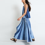 SOPHIE + LUCIE Circo Voile Stripe Skirt in Blue