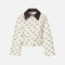 BAUM UND PFERDGARTEN Bebeth Cropped Jacket in Egret Creme Dot