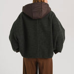 TINSELS Friends Polaire Detachable Hood Jacket in Anthracite